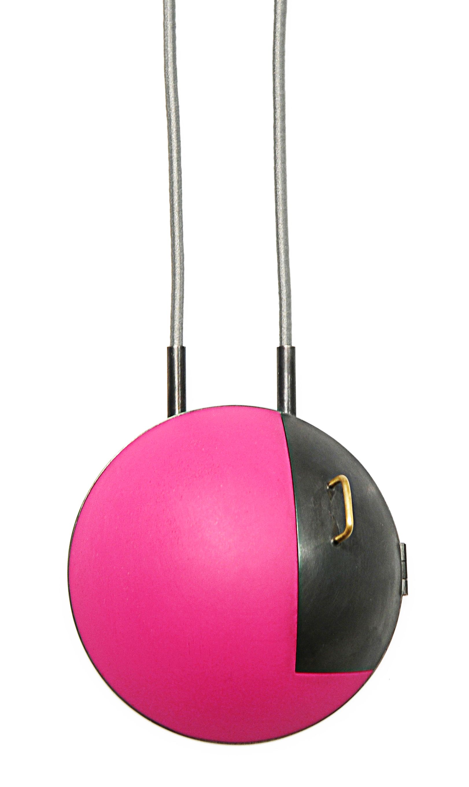 Annette Dam. IN THE CLOSET Necklace, 2010 18k gold, silver, epoxy, magnets, elastic. 400x70x40mm